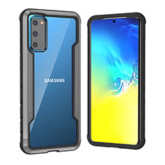 Samsung Galaxy S20 5G用ケース 高級感 手触り良い アルミメタル 製の金属製 兼シリコン カバー RJ1 サムスン ダークグレー