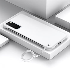Samsung Galaxy S20 5G用ハードケース プラスチック 質感もマット カバー JS1 サムスン ホワイト