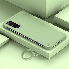 Samsung Galaxy S20 5G用ハードケース プラスチック 質感もマット カバー JS1 サムスン ライトグリーン