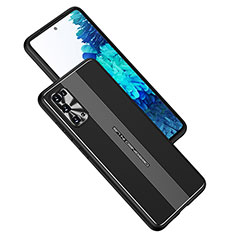 Samsung Galaxy S20用ケース 高級感 手触り良い アルミメタル 製の金属製 兼シリコン カバー JL1 サムスン ブラック