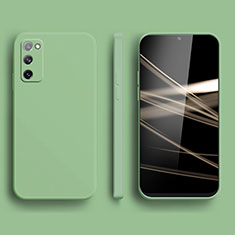 Samsung Galaxy S20 FE (2022) 5G用360度 フルカバー極薄ソフトケース シリコンケース 耐衝撃 全面保護 バンパー S03 サムスン グリーン