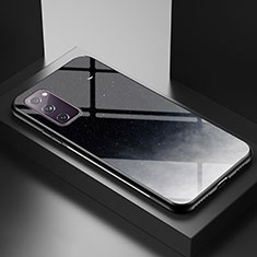 Samsung Galaxy S20 FE (2022) 5G用ハイブリットバンパーケース プラスチック パターン 鏡面 カバー LS1 サムスン グレー
