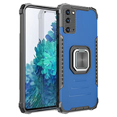 Samsung Galaxy S20 FE (2022) 5G用ハイブリットバンパーケース プラスチック アンド指輪 マグネット式 ZJ2 サムスン ネイビー