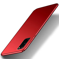 Samsung Galaxy S20 FE (2022) 5G用ハードケース プラスチック 質感もマット カバー サムスン レッド