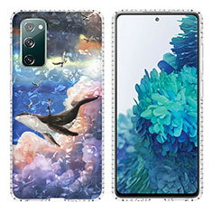 Samsung Galaxy S20 FE 4G用シリコンケース ソフトタッチラバー バタフライ パターン カバー Y04B サムスン マルチカラー