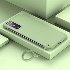 Samsung Galaxy S20 FE 4G用ハードケース プラスチック 質感もマット カバー JS1 サムスン ライトグリーン