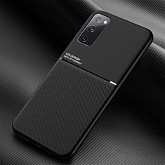 Samsung Galaxy S20 FE 5G用極薄ソフトケース シリコンケース 耐衝撃 全面保護 マグネット式 バンパー サムスン ブラック