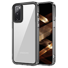 Samsung Galaxy S20 FE 5G用ハイブリットバンパーケース クリア透明 プラスチック カバー AC1 サムスン ブラック