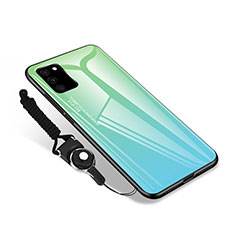 Samsung Galaxy S20 Lite 5G用ハイブリットバンパーケース プラスチック 鏡面 カバー M01 サムスン グリーン