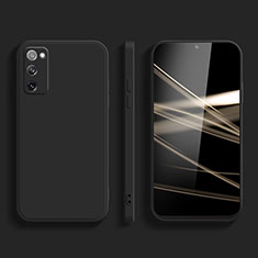 Samsung Galaxy S20 Lite 5G用360度 フルカバー極薄ソフトケース シリコンケース 耐衝撃 全面保護 バンパー S03 サムスン ブラック