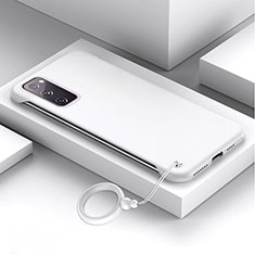 Samsung Galaxy S20 Lite 5G用ハードケース プラスチック 質感もマット カバー JS1 サムスン ホワイト