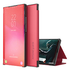 Samsung Galaxy S20 Plus用手帳型 レザーケース スタンド カバー ZL1 サムスン レッド