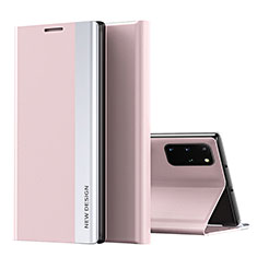 Samsung Galaxy S20 Plus用手帳型 レザーケース スタンド カバー QH1 サムスン ピンク