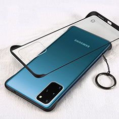 Samsung Galaxy S20 Plus用ハードカバー クリスタル クリア透明 S02 サムスン ブラック