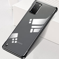Samsung Galaxy S20 Plus用ハードカバー クリスタル クリア透明 S01 サムスン ブラック