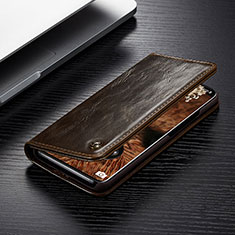 Samsung Galaxy S20 Ultra 5G用手帳型 レザーケース スタンド カバー C04S サムスン ブラウン
