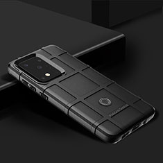 Samsung Galaxy S20 Ultra 5G用360度 フルカバー極薄ソフトケース シリコンケース 耐衝撃 全面保護 バンパー J02S サムスン ブラック