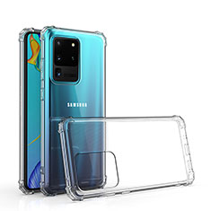 Samsung Galaxy S20 Ultra 5G用極薄ソフトケース シリコンケース 耐衝撃 全面保護 クリア透明 カバー サムスン クリア