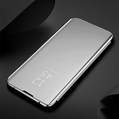 Samsung Galaxy S20 Ultra 5G用手帳型 レザーケース スタンド 鏡面 カバー M03 サムスン シルバー