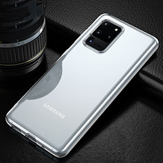 Samsung Galaxy S20 Ultra用極薄ソフトケース シリコンケース 耐衝撃 全面保護 クリア透明 T05 サムスン クリア
