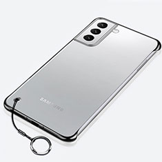 Samsung Galaxy S21 5G用ハードカバー クリスタル クリア透明 H02 サムスン ブラック