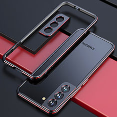 Samsung Galaxy S21 5G用ケース 高級感 手触り良い アルミメタル 製の金属製 バンパー カバー A02 サムスン レッド・ブラック