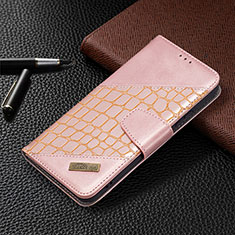Samsung Galaxy S21 5G用手帳型 レザーケース スタンド カバー B08F サムスン ピンク