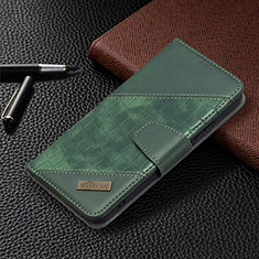 Samsung Galaxy S21 5G用手帳型 レザーケース スタンド カバー B08F サムスン グリーン