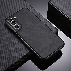 Samsung Galaxy S21 5G用ケース 高級感 手触り良いレザー柄 C06 サムスン ブラック