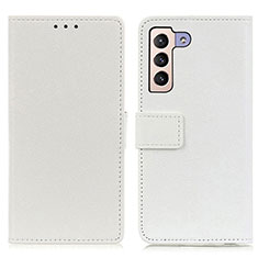 Samsung Galaxy S21 5G用手帳型 レザーケース スタンド カバー M08L サムスン ホワイト