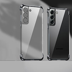 Samsung Galaxy S21 FE 5G用極薄ソフトケース シリコンケース 耐衝撃 全面保護 クリア透明 H05 サムスン ブラック