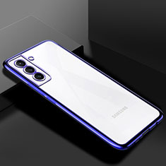 Samsung Galaxy S21 FE 5G用極薄ソフトケース シリコンケース 耐衝撃 全面保護 クリア透明 H02 サムスン ネイビー