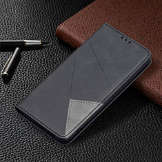 Samsung Galaxy S21 FE 5G用手帳型 レザーケース スタンド カバー B02F サムスン ブラック