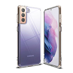 Samsung Galaxy S21 Plus 5G用極薄ソフトケース シリコンケース 耐衝撃 全面保護 クリア透明 T03 サムスン クリア