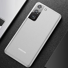 Samsung Galaxy S21 Plus 5G用極薄ケース クリア透明 プラスチック 質感もマットU01 サムスン ホワイト