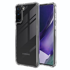 Samsung Galaxy S21 Plus 5G用極薄ソフトケース シリコンケース 耐衝撃 全面保護 クリア透明 T02 サムスン クリア