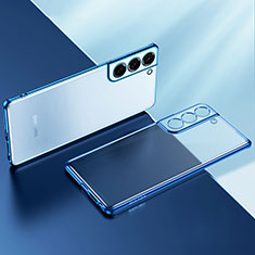 Samsung Galaxy S21 Plus 5G用極薄ソフトケース シリコンケース 耐衝撃 全面保護 クリア透明 H03 サムスン ネイビー
