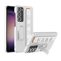 Samsung Galaxy S21 Plus 5G用ハードケース プラスチック 質感もマット カバー スタンド AC2 サムスン ホワイト