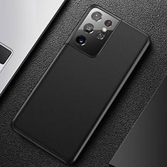 Samsung Galaxy S21 Ultra 5G用極薄ケース クリア透明 プラスチック 質感もマットU01 サムスン ブラック