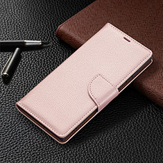 Samsung Galaxy S21 Ultra 5G用手帳型 レザーケース スタンド カバー B05F サムスン ピンク
