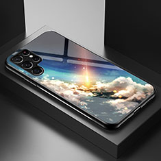 Samsung Galaxy S21 Ultra 5G用ハイブリットバンパーケース プラスチック 星空 鏡面 カバー S01 サムスン マルチカラー