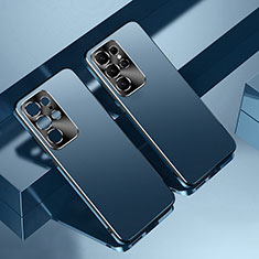 Samsung Galaxy S21 Ultra 5G用ハードケース プラスチック 質感もマット カバー AT1 サムスン ネイビー