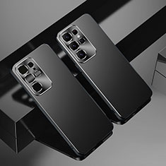 Samsung Galaxy S21 Ultra 5G用ハードケース プラスチック 質感もマット カバー AT1 サムスン ブラック