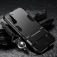 Samsung Galaxy S22 5G用ハイブリットバンパーケース スタンド プラスチック 兼シリコーン カバー A05 サムスン ブラック