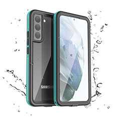 Samsung Galaxy S22 5G用完全防水ケース ハイブリットバンパーカバー 高級感 手触り良い 360度 サムスン グリーン