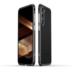 Samsung Galaxy S22 5G用ケース 高級感 手触り良い アルミメタル 製の金属製 バンパー カバー LK1 サムスン ブラック