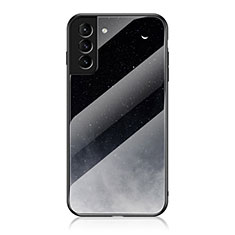 Samsung Galaxy S22 Plus 5G用ハイブリットバンパーケース プラスチック 星空 鏡面 カバー サムスン ブラック