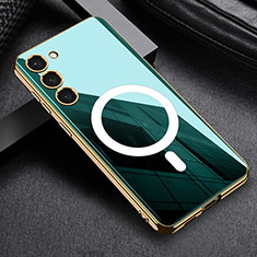 Samsung Galaxy S22 Plus 5G用極薄ソフトケース シリコンケース 耐衝撃 全面保護 Mag-Safe 磁気 Magnetic AC1 サムスン グリーン