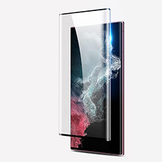 Samsung Galaxy S22 Ultra 5G用強化ガラス フル液晶保護フィルム F05 サムスン ブラック