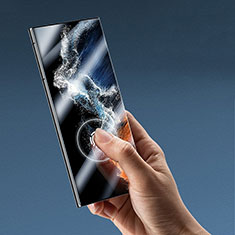 Samsung Galaxy S22 Ultra 5G用高光沢 液晶保護フィルム フルカバレッジ画面 F02 サムスン クリア